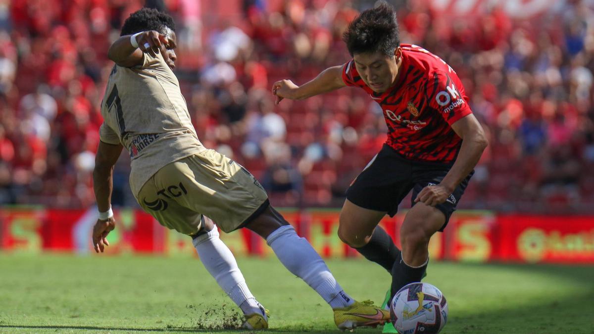 Kang in Lee, en el partido frente al Almería.