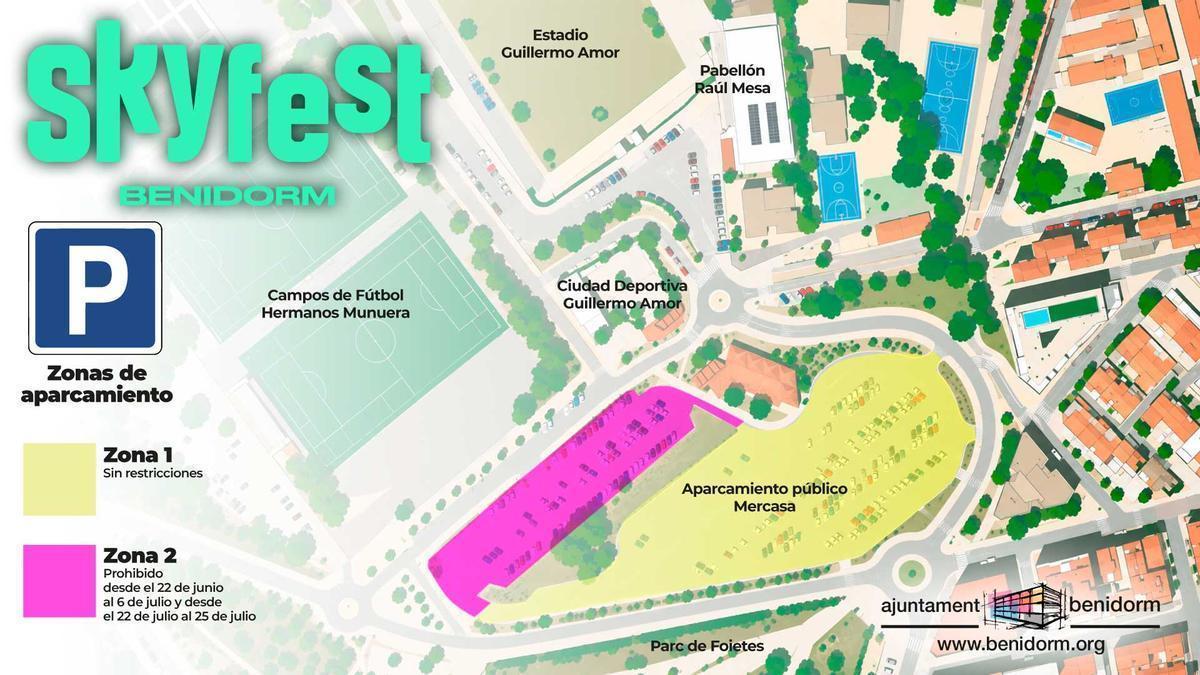 Plano de las plazas que quedarán en servicio y de las que se eliminan de forma temporal.