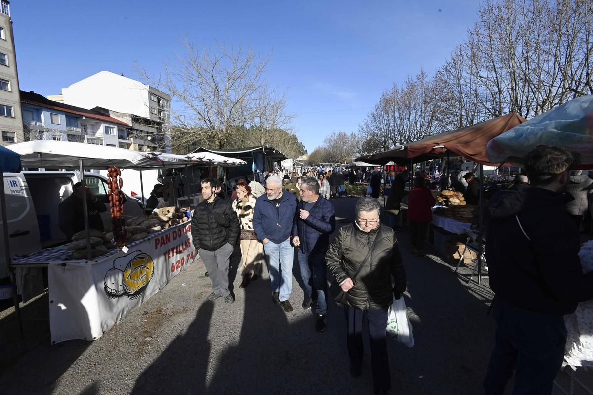 La feria de Redondela celebrada el pasado 6 de enero.