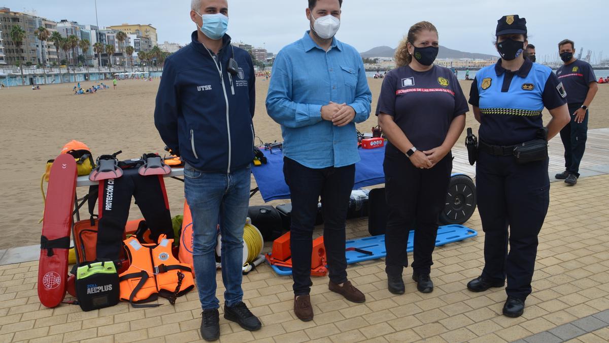 Presentación del dispositivo estival de seguridad de Las Palmas de Gran Canaria.