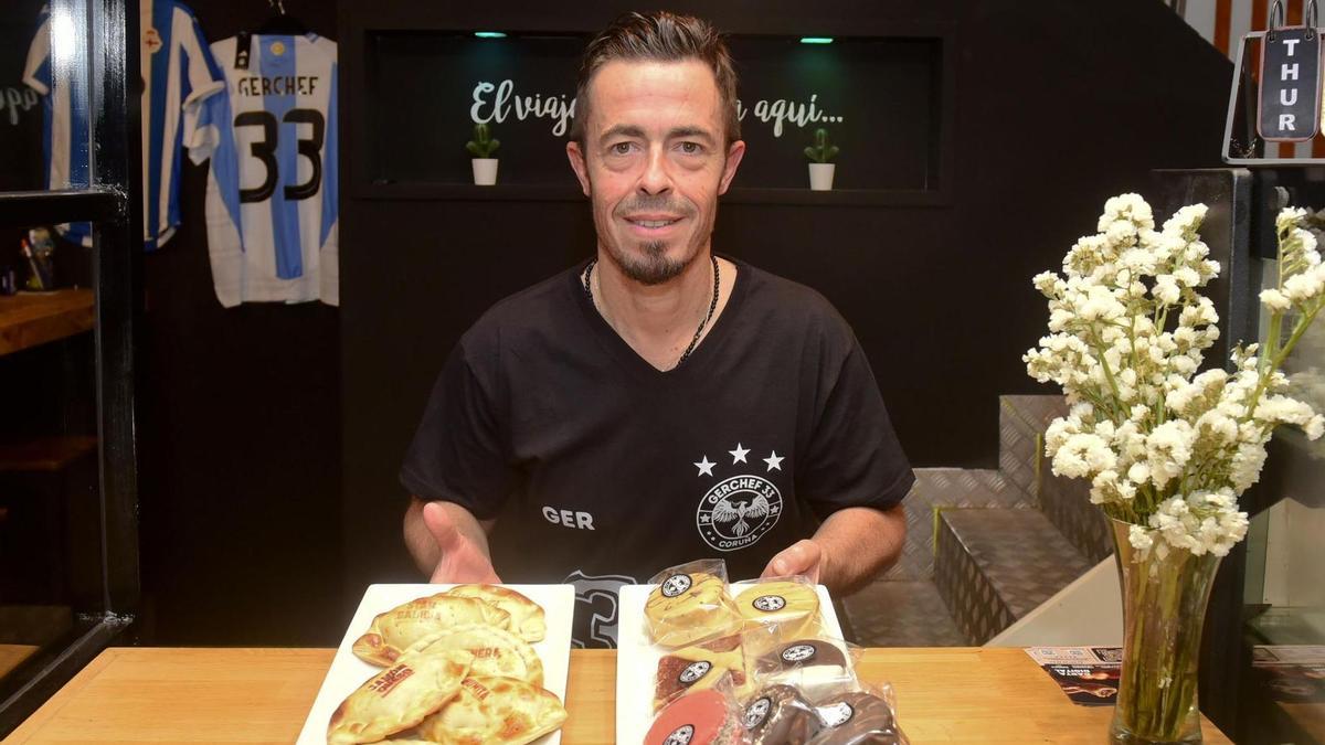 Germán Carús en su nuevo local de Alfredo Vicenti