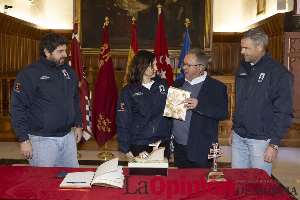 Así ha sido la visita de Isabel Díaz Ayuso a Caravaca de la Cruz
