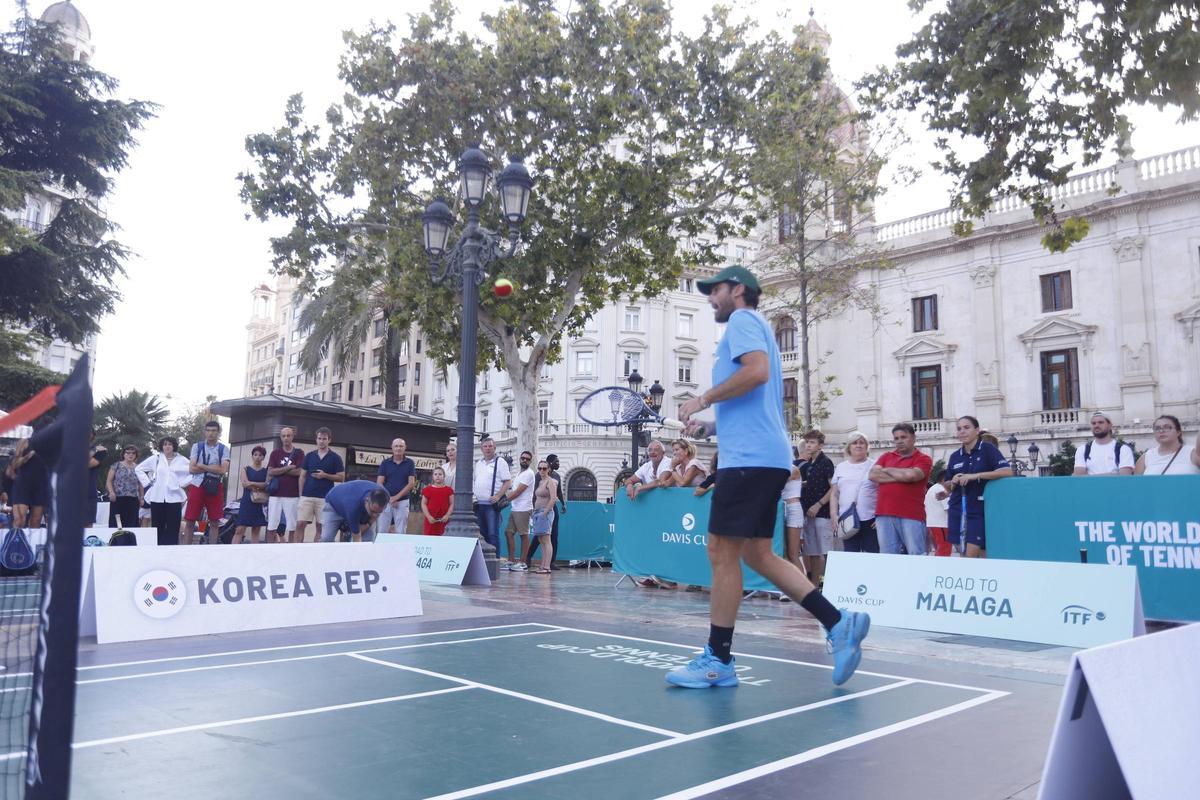Fiesta del tenis en València por la Copa Davis
