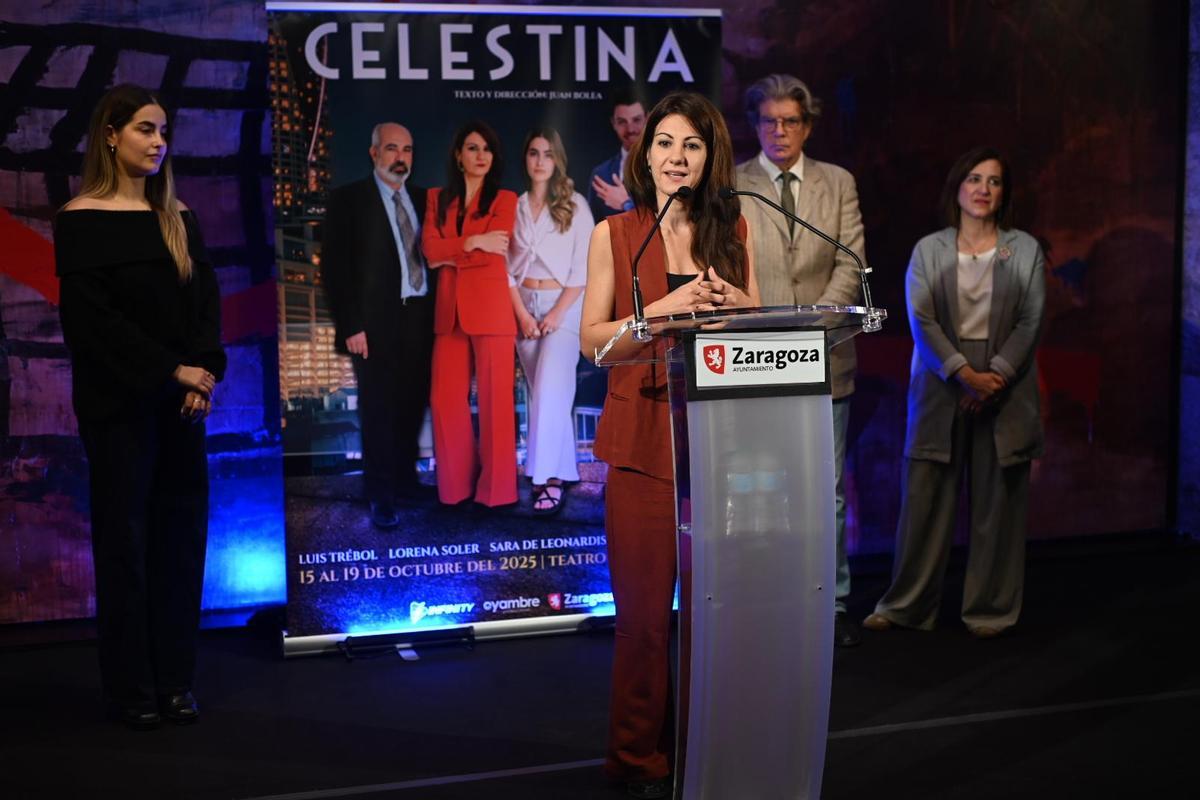 La actriz aragonesa Lorena Soler es Celestina durante toda la semana en el Teatro del Mercado