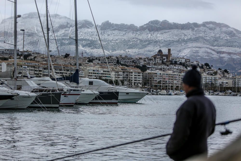 La nieve en la Marina Baixa