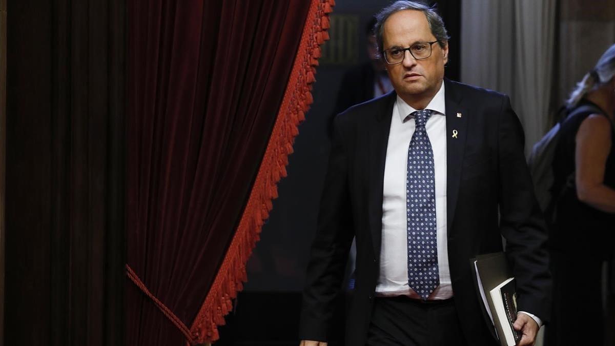 Quim Torra en el debate de política general