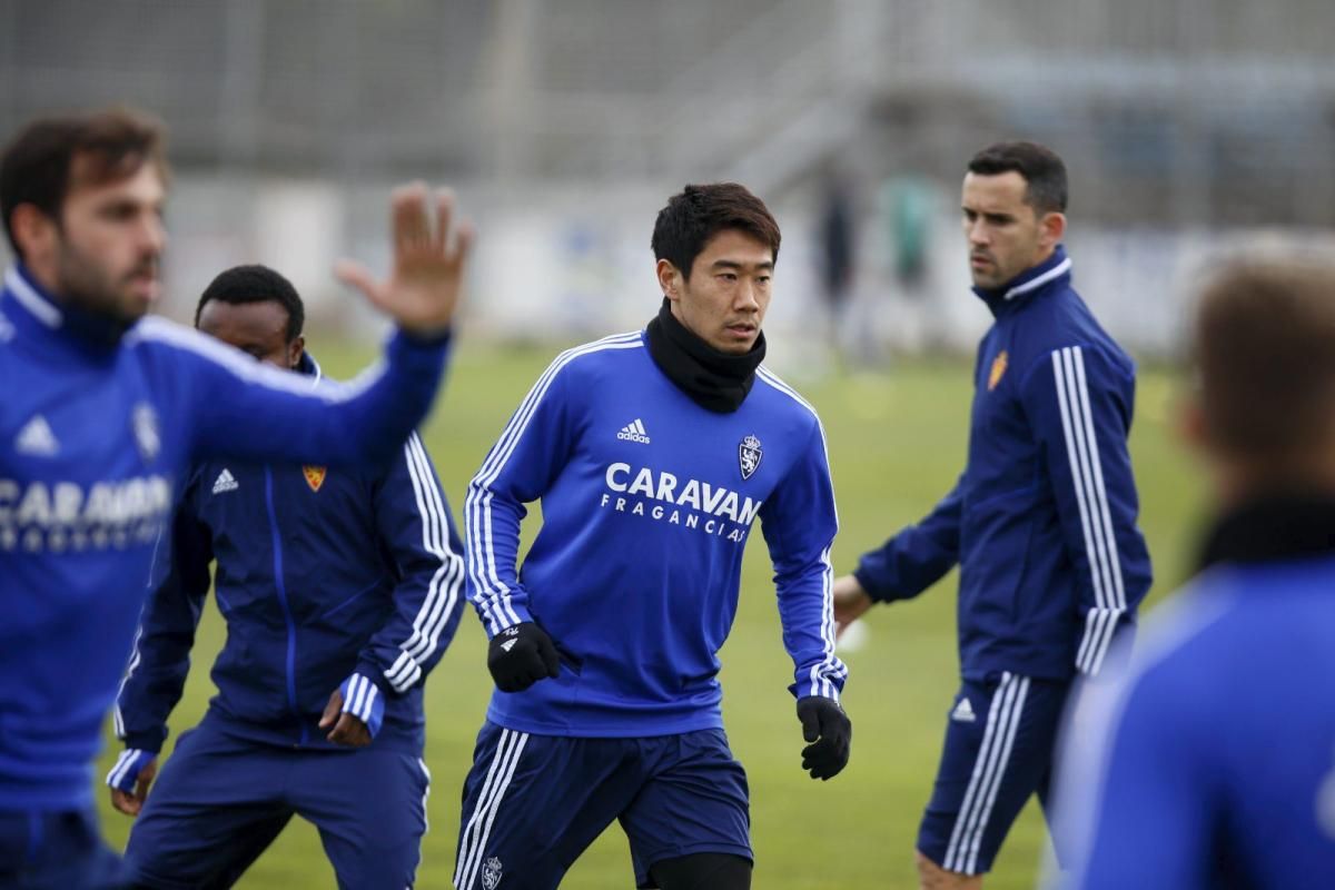 Entrenamiento del Real Zaragoza de hoy 24 de enero