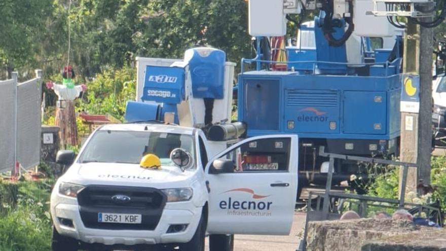 La instalación del generador en Bamio.