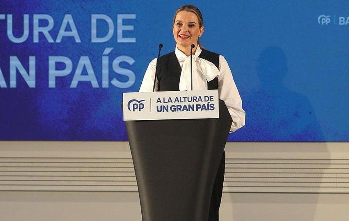 Marga Prohens, presidenta del PP balear y candidata a la presidencia.