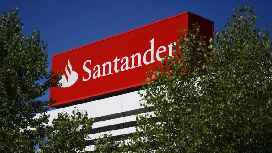 Oficinas del Banco Santander en Madrid.
