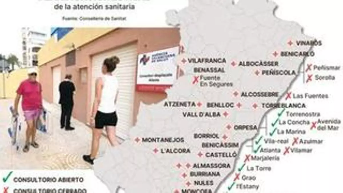 El mapa del refuerzo sanitario para verano en Castellón