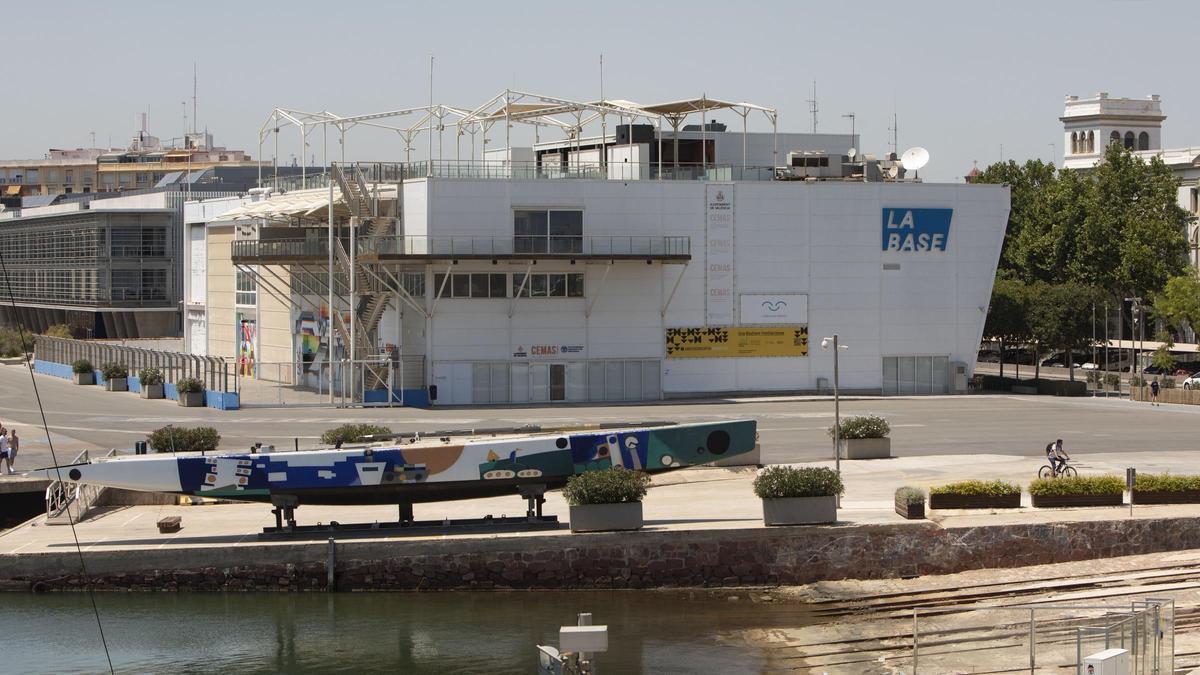 La Base del Alinghi en la Marina de València