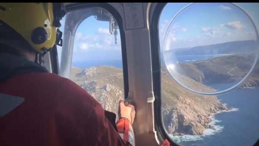 Buscar sacos de pélets desde el cielo