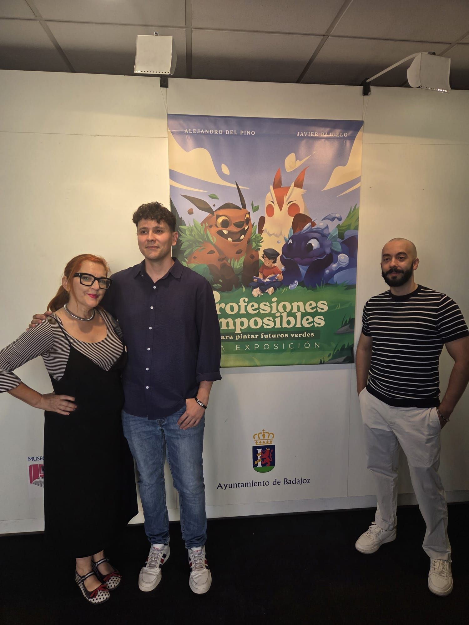 Con los autores del libro, Alejandro del Pino y Javier Pajuelo.