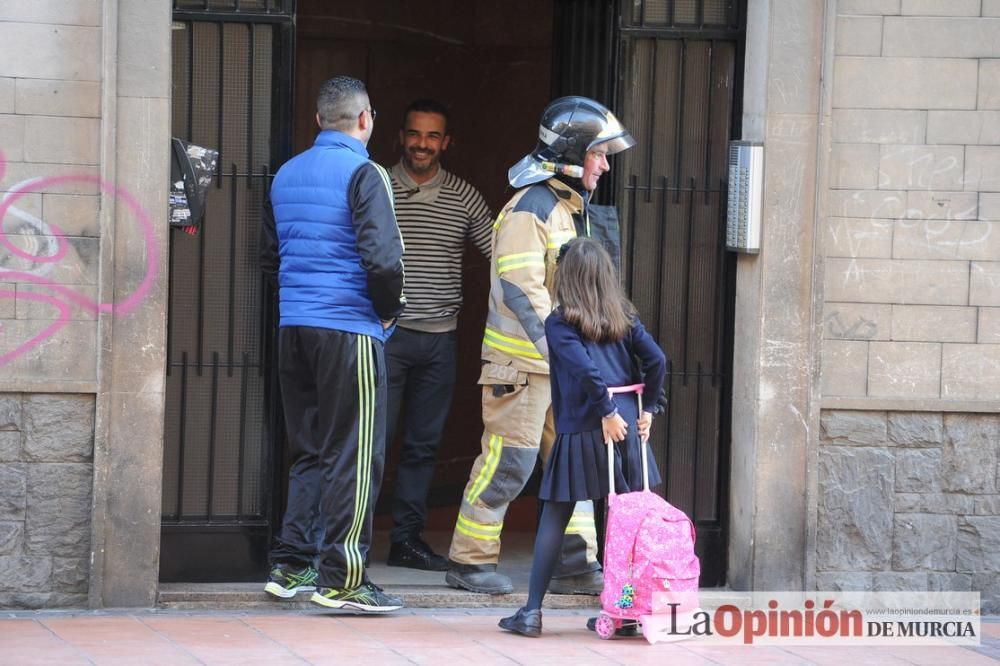 Incendio en un piso en San Andrés