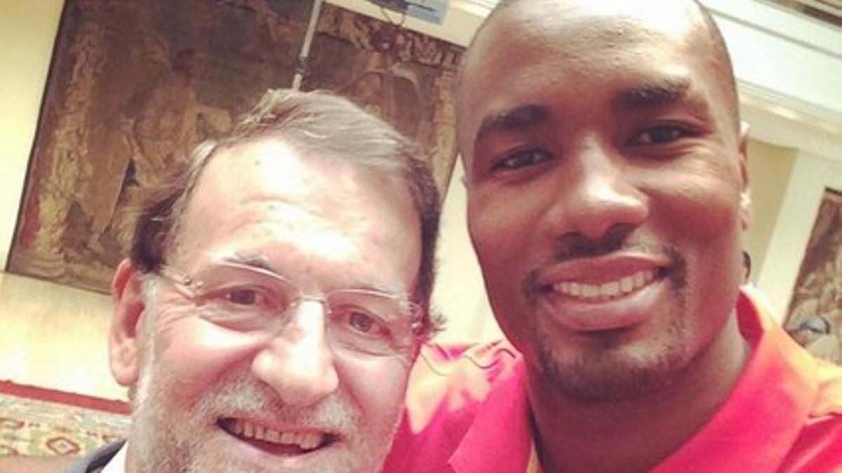 Ibaka se hace un &quot;selfie presidencial&quot; con Rajoy