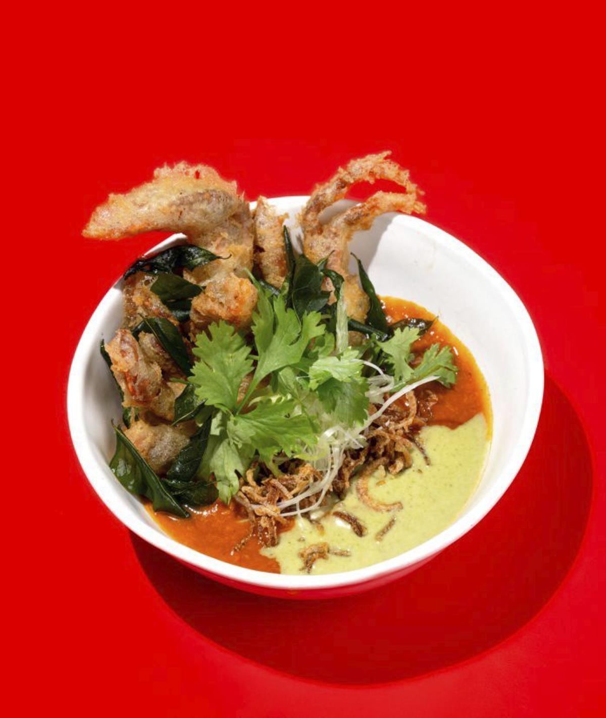 Chili Crab de concha blanda.