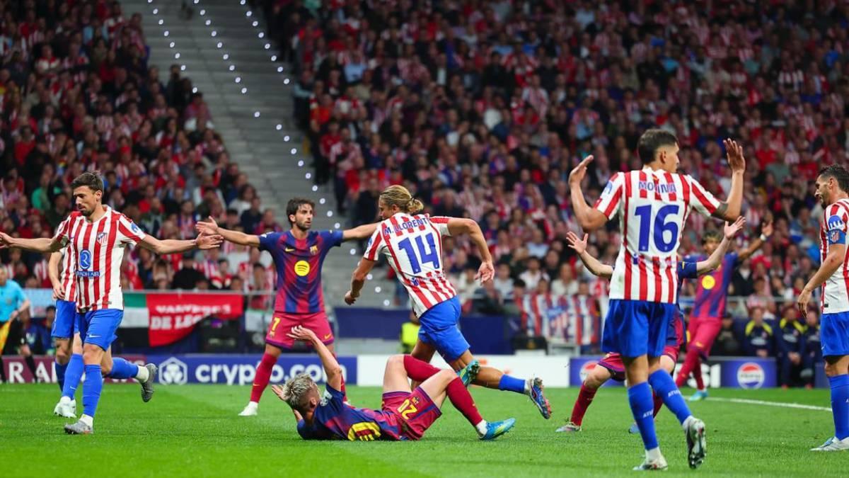 El Barça no culminó la remontada en el Metropolitano