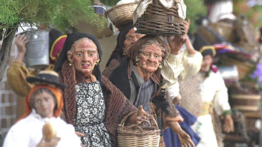 El "Pino chico" del Cabildo reproduce el fervor y algarabía de la Romería de Teror