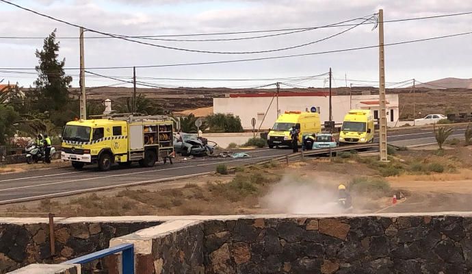 Accidente en Lajares, La Oliva