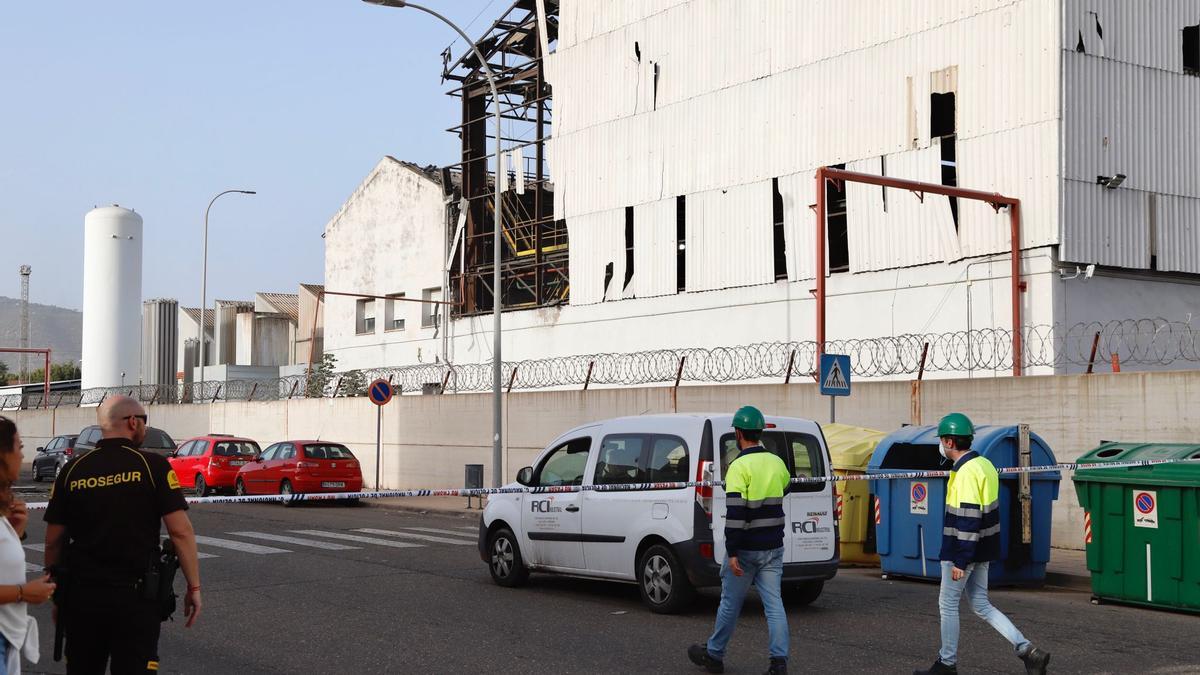 Estado de las instalaciones donde se ha producido la deflagración.