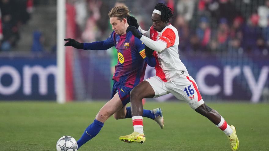 El 1x1 del Barça contra el Slavia de Praga al descanso