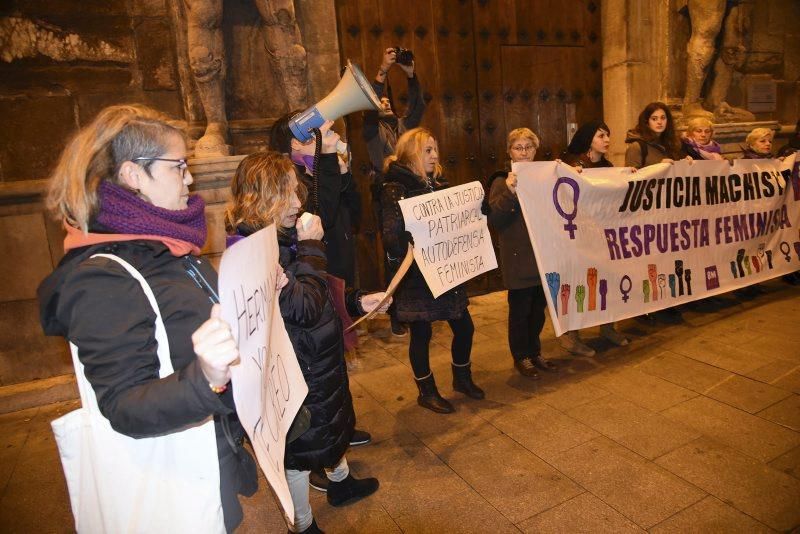 Manifestación en Zaragoza contra el veredicto del TSJN a 'La manada'