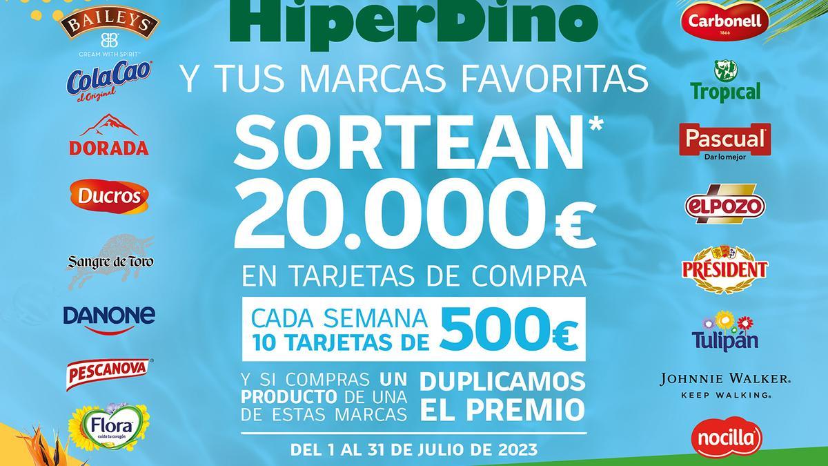 HiperDino da la bienvenida al verano con el sorteo de 20.000 euros en tarjetas de compra