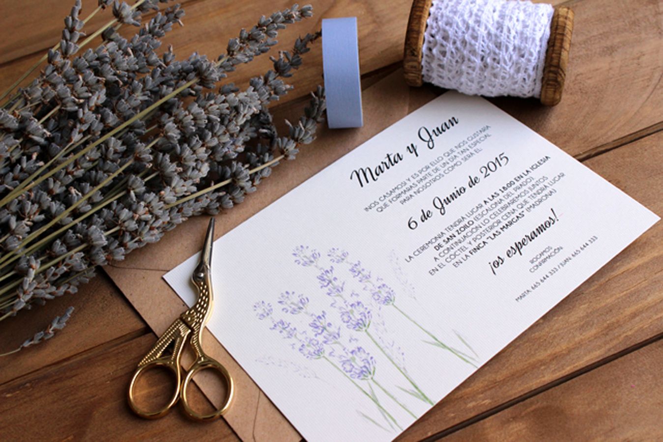 Invitaciones de boda con aire rústico - Woman Invitaciones de boda con aire rústico - Woman