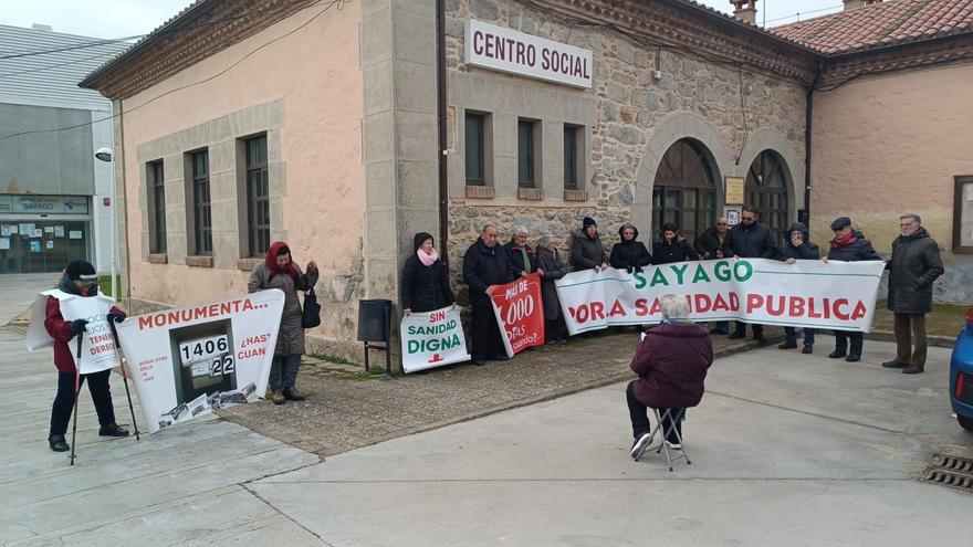 La proeza de un puñado de sayagueses en defensa de la sanidad pública a un grado de temperatura