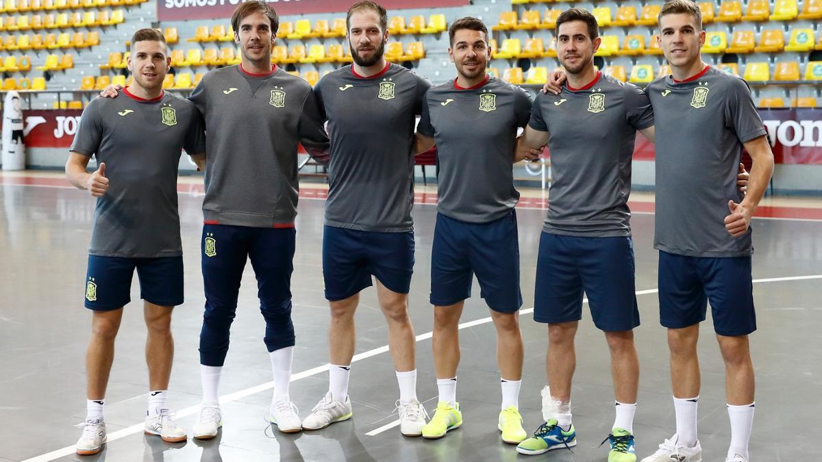 Los andaluces convocados por la selección en los primeros días de la concentración, todavía con Andresito.