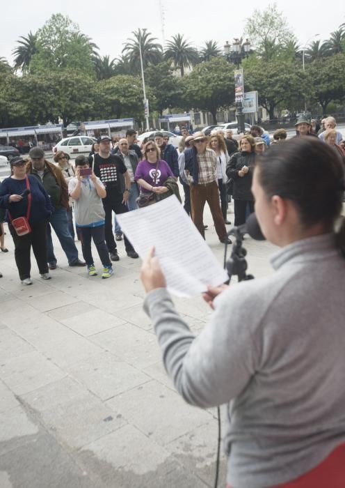 Concentración en contra de privatizar la sanidad