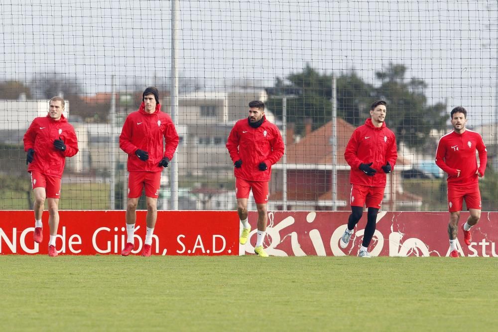 Entrenamiento del Sporting