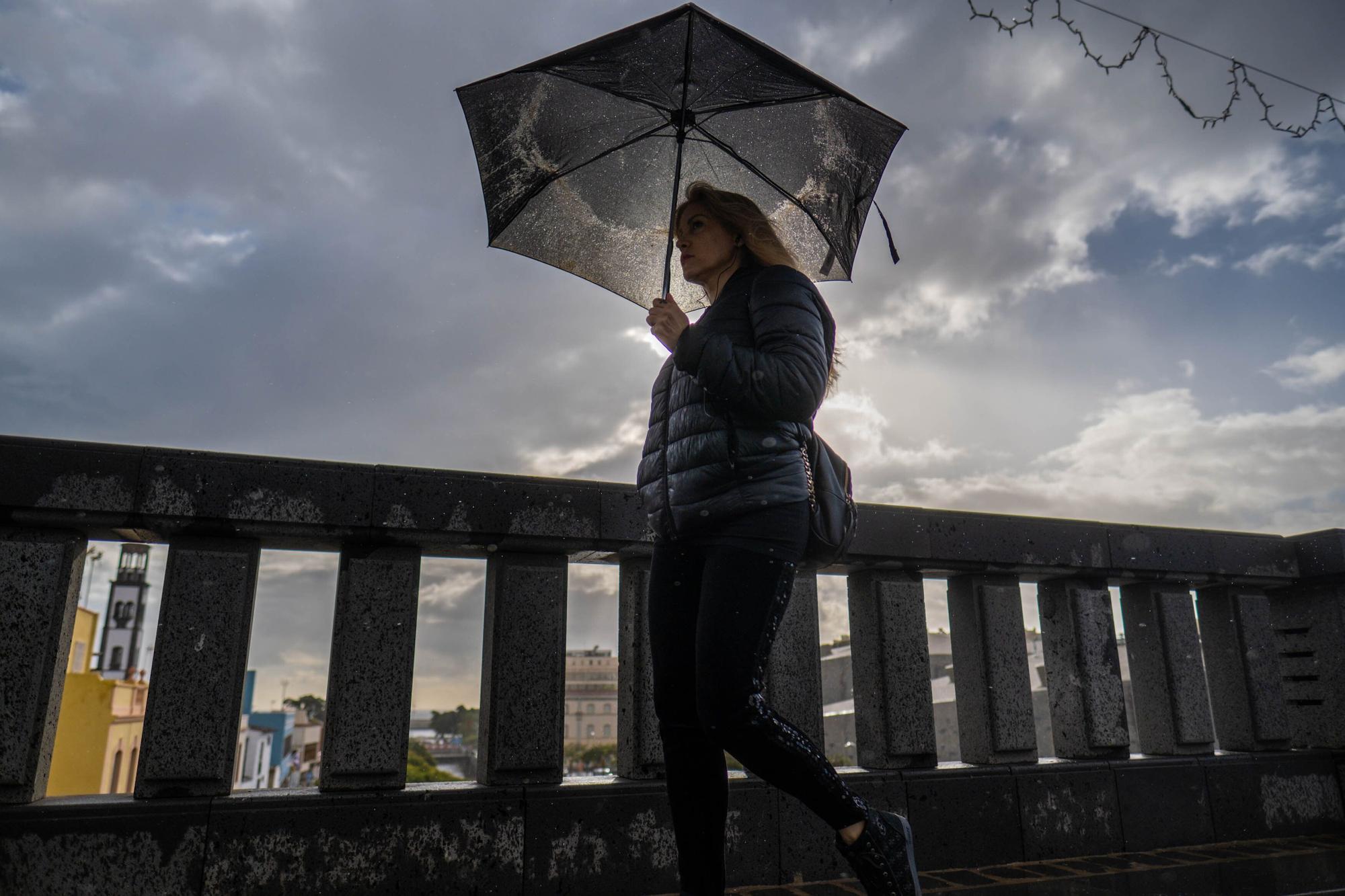 Jornada de lluvia en Tenerife.