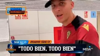 La reacción de los jugadores de Cádiz frente aterrizaje de emergencia