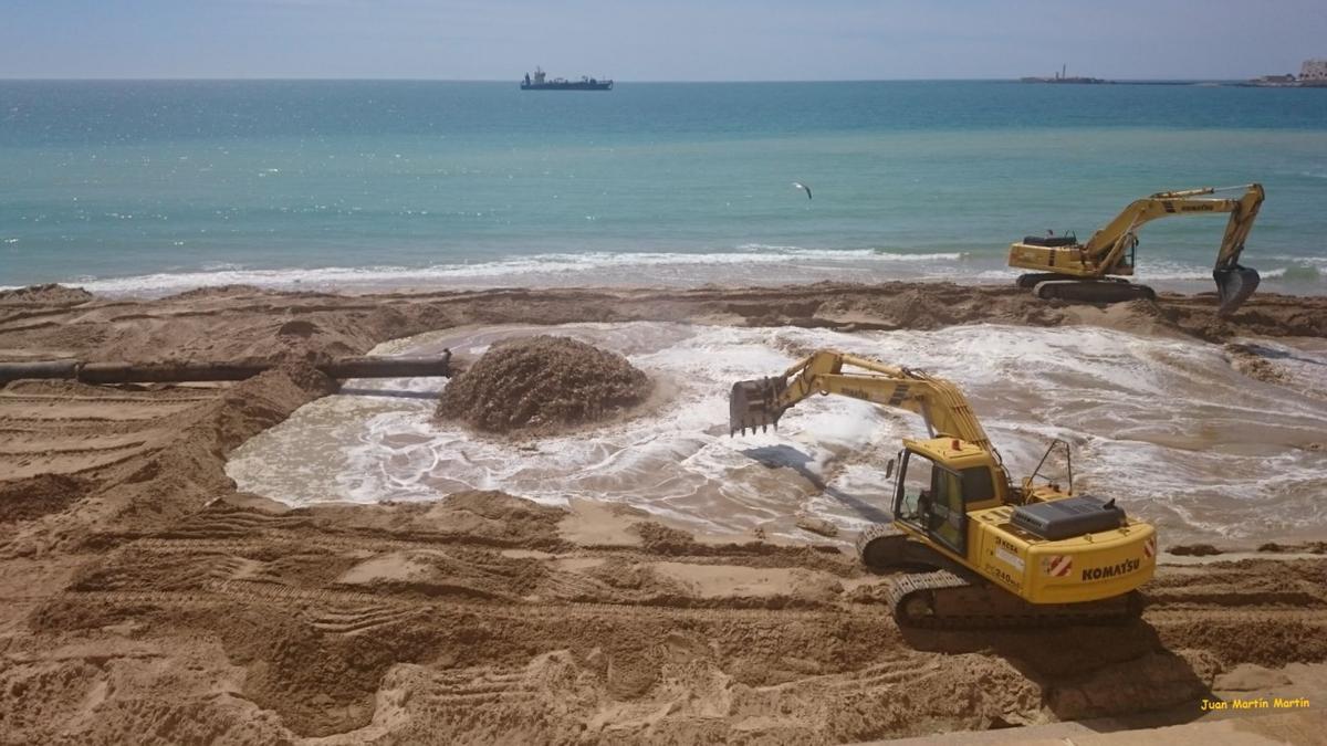 Regeneración de playas en la provincia de Cádiz