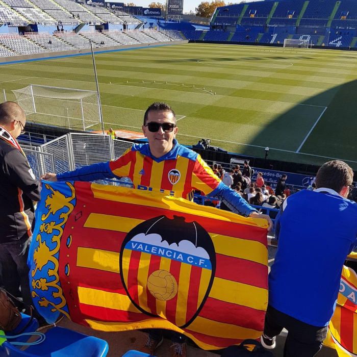 Aficionados del Valencia en Getafe