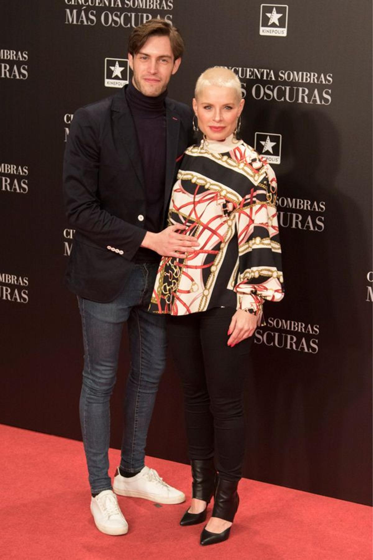 Estreno '50 sombras más oscuras' Madrid: Soraya y su pareja