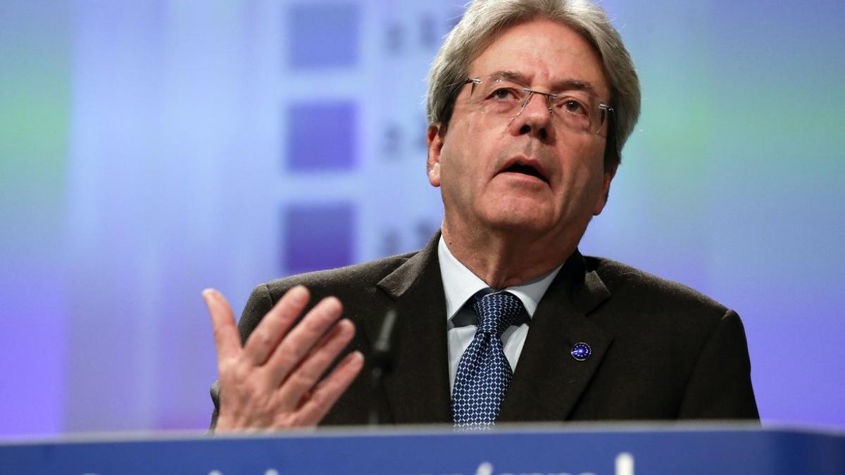 El comisario europeo de Asuntos Económicos, Paolo Gentiloni, en Bruselas.