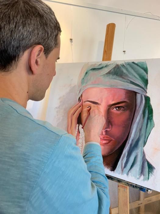 Taller de pintura amb Jaime Valero a l'Escala