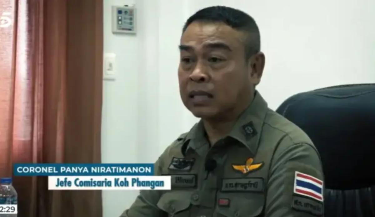 Coronel Panya Niratimanon, jefe de comisaría en Koh Phangan