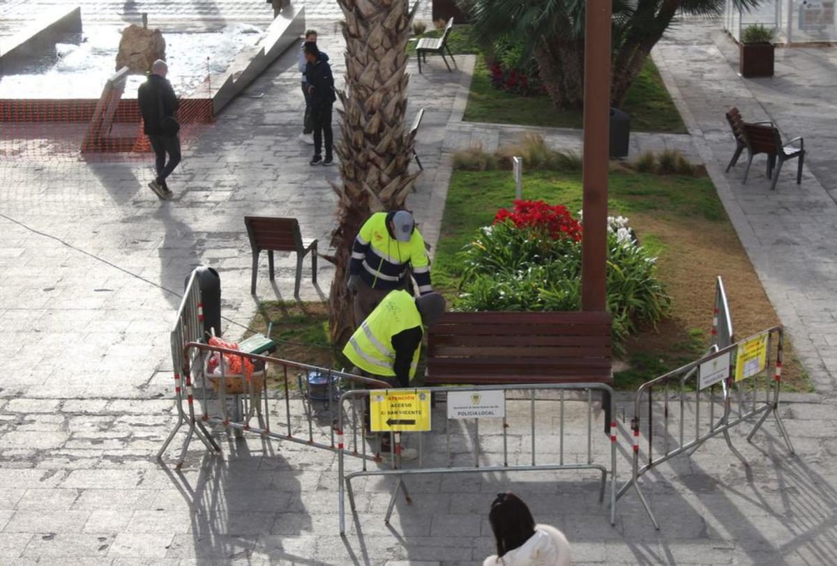 Comienzan las obras en la plaza de España de Santa Eulària