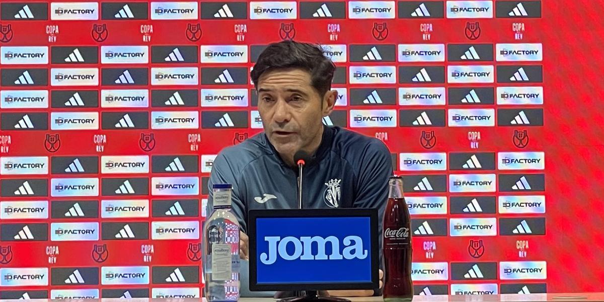 Marcelino García toral, durante la rueda de prensa de este viernes previa al partido ante el Unionistas de Salamanca.