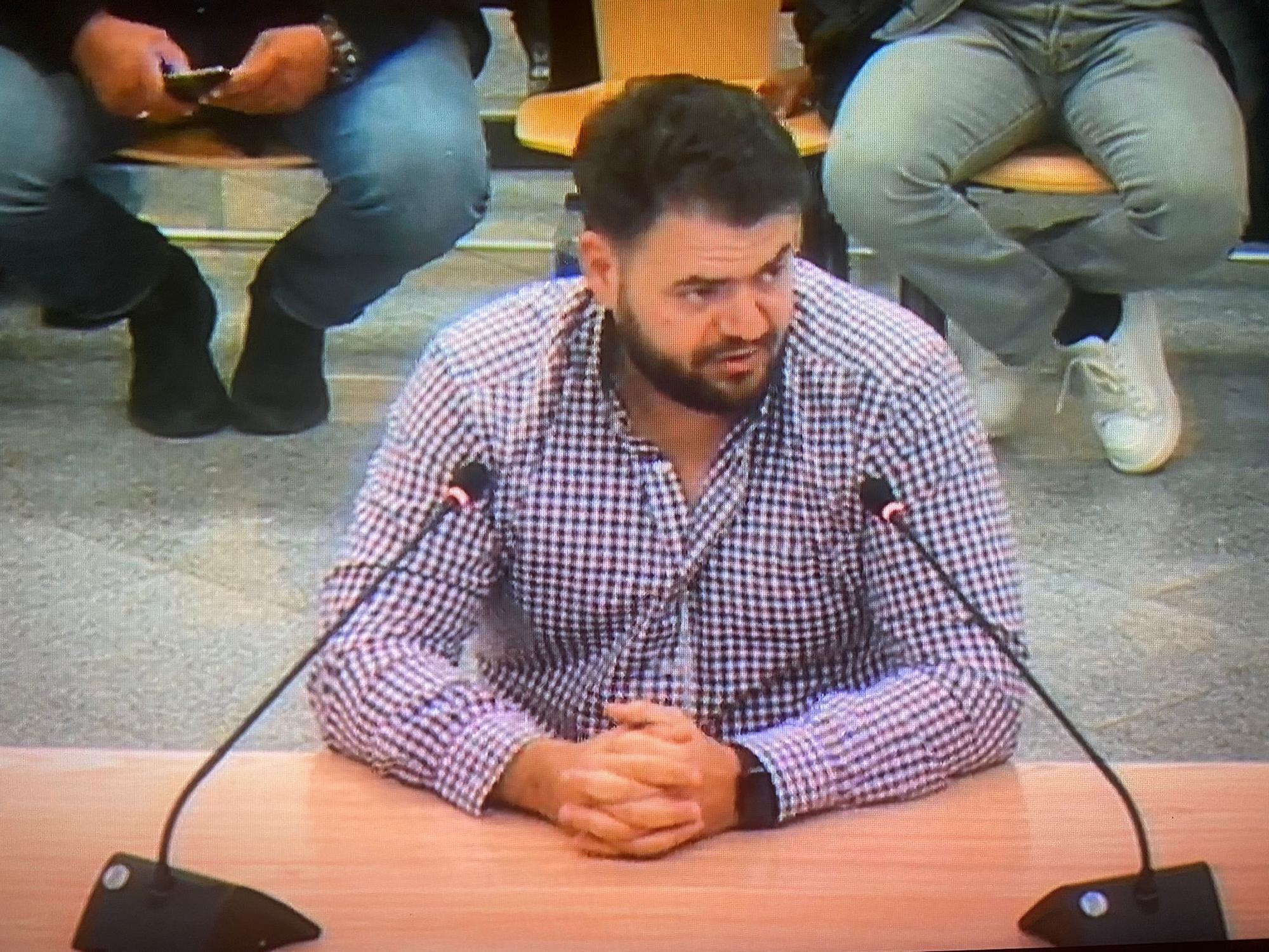 Carlos Vallecillo, durante su declaración en sede de la Audiencia Nacional