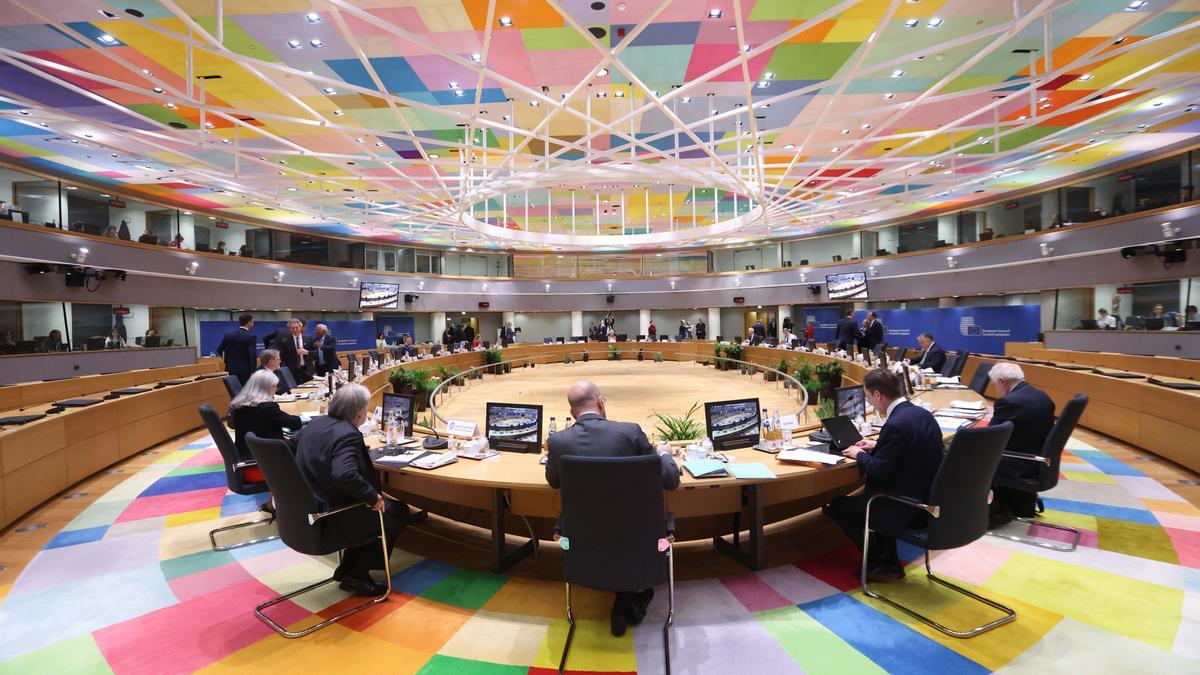 Vista general de la reunión de líderes de la UE, este jueves en Bruselas.