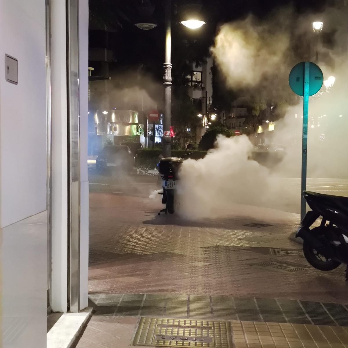 El momento de empezar el incendio