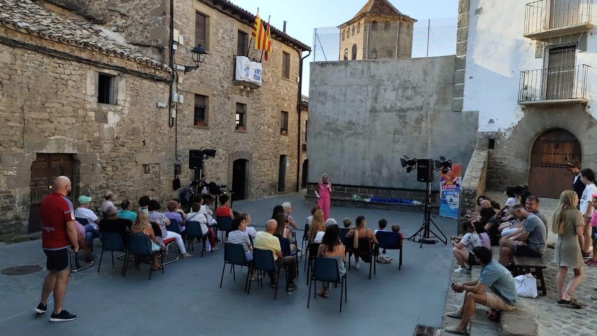 Una de las actuaciones en el marco del programa ‘A la fresca’ en las Cinco Villas.
