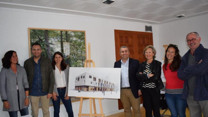 Representantes de Amadib han presentado el proyecto al alcalde de Inca, Virgilio Moreno.