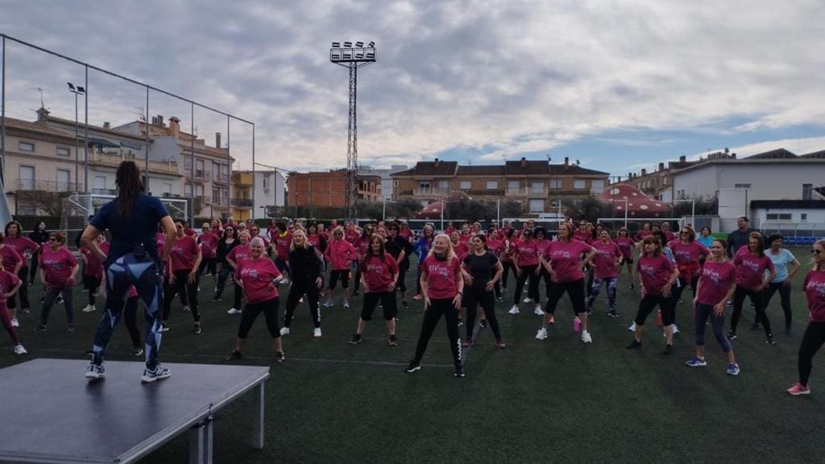 Una imagen del entrenamiento de este domingo 26 de marzo en Benirredrà