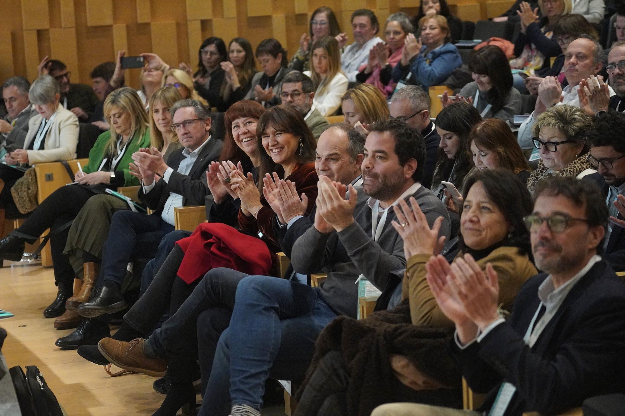 Diàleg entre Gemma Geis i Xavier Trias a  la Convenció Municipalista de Junts a Girona